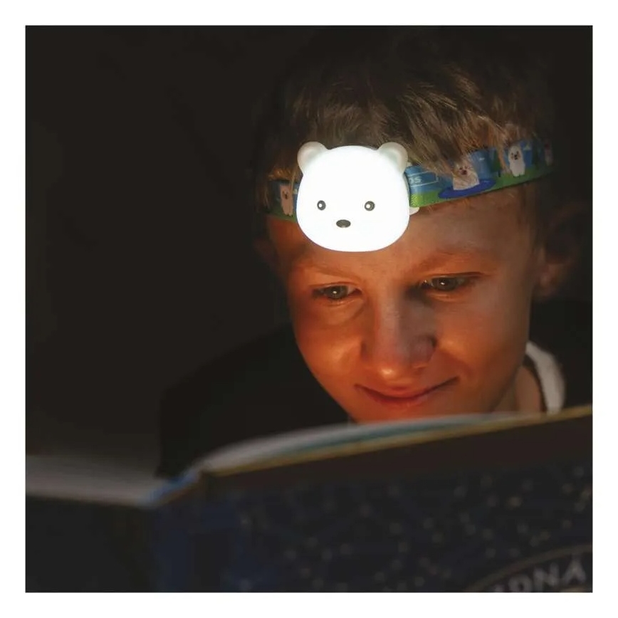 Wiederaufladbare LED-Stirnlampe LED/USB, 500 mAh – Bär