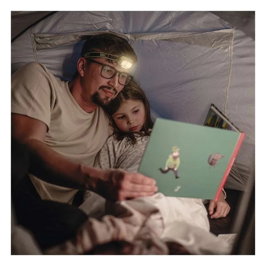 Wiederaufladbare LED-Stirnlampe LED/USB IP43 800 mAh