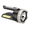 Wiederaufladbare LED-Taschenlampe 2xLED/3W/5V 210 lm 1200 mAh schwarz