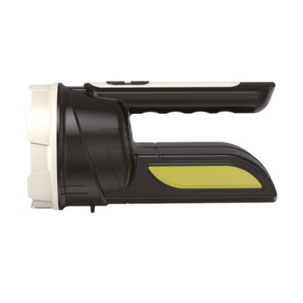 Wiederaufladbare LED-Taschenlampe 2xLED/3W/5V 210 lm 1200 mAh schwarz