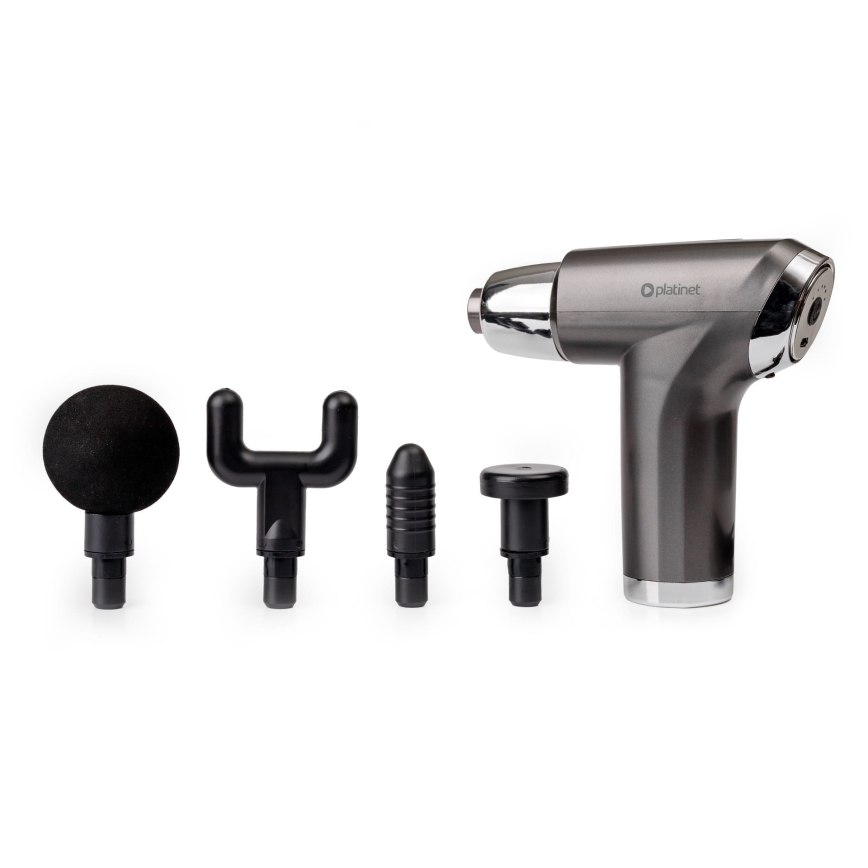 Wiederaufladbare Massagepistole mit 4 Köpfen 25W/5V 1200 mAh