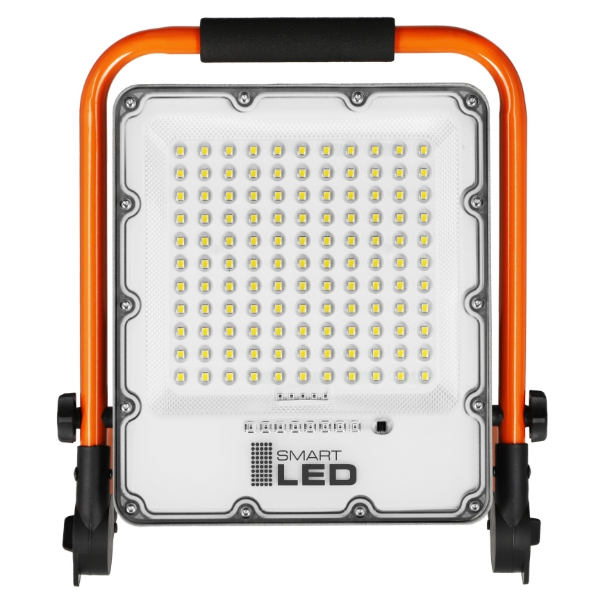 Wiederaufladbarer LED-Reflektor mit Stativ LED/50W/3,2V 4500K 5000 mAh IP65 orange