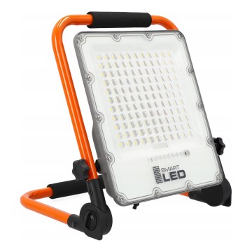 Wiederaufladbarer LED-Scheinwerfer mit Stativ LED/100W/3,2V 5000K 5000 mAh IP65 orange