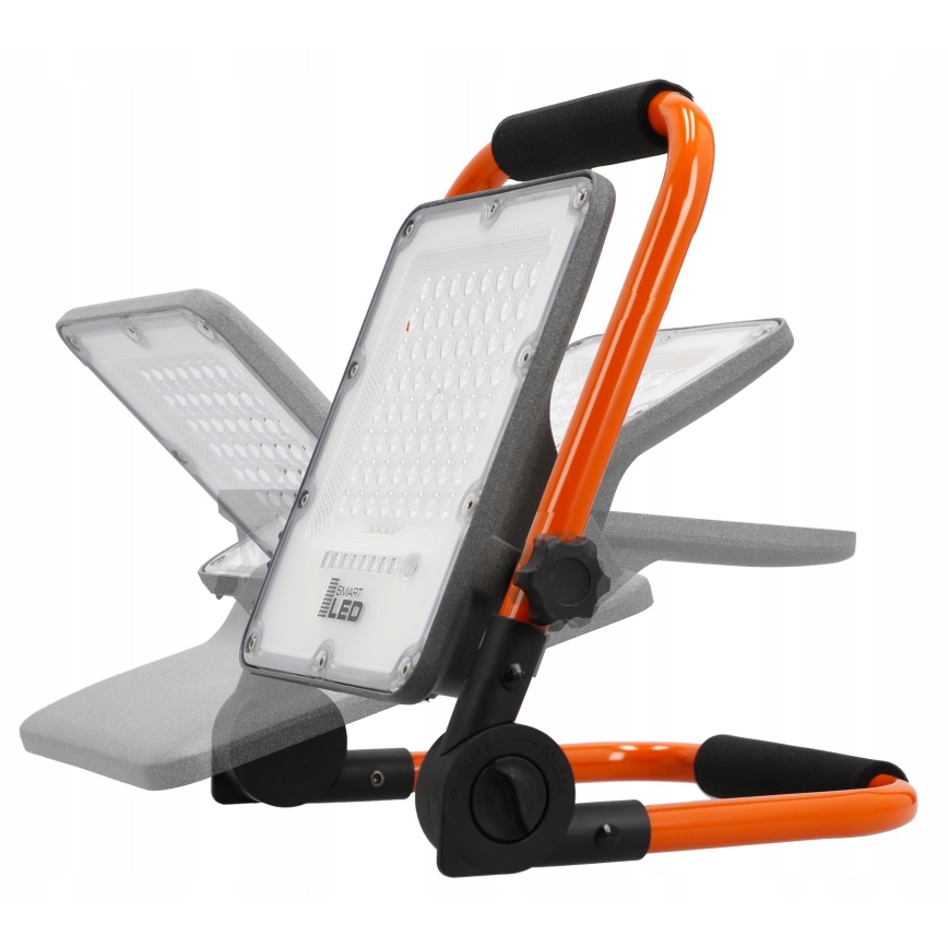 Wiederaufladbarer LED-Scheinwerfer mit Stativ LED/100W/3,2V 5000K 5000 mAh IP65 orange