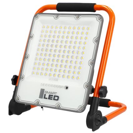 Wiederaufladbarer LED-Strahler mit Stativ LED/100W/3,2V 4500K 15000 mAh IP65 orange