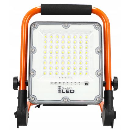 Wiederaufladbarer LED-Strahler mit Stativ LED/30W/3,2V 4500K 5000 mAh IP65 orange