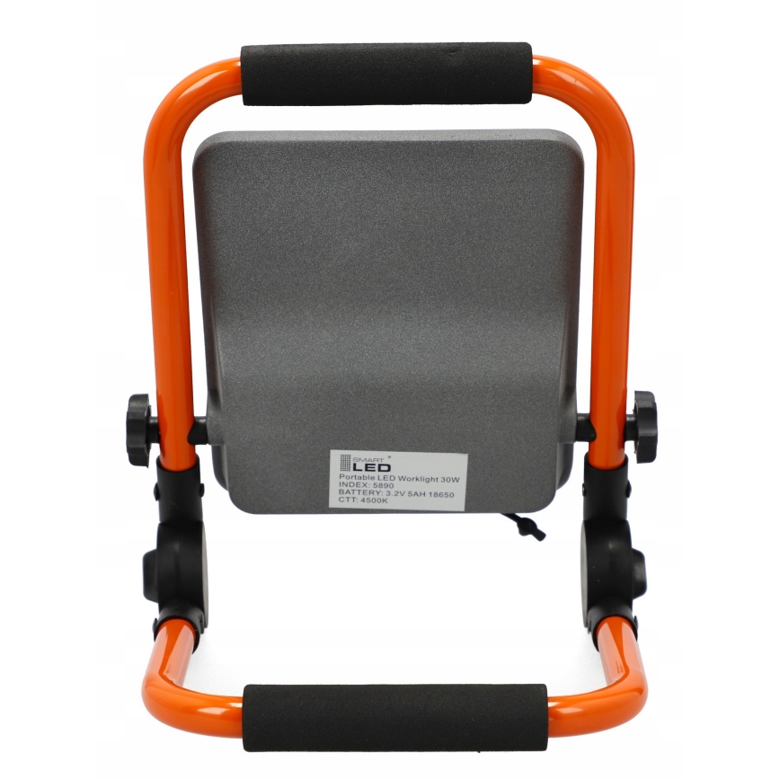 Wiederaufladbarer LED-Strahler mit Stativ LED/30W/3,2V 4500K 5000 mAh IP65 orange
