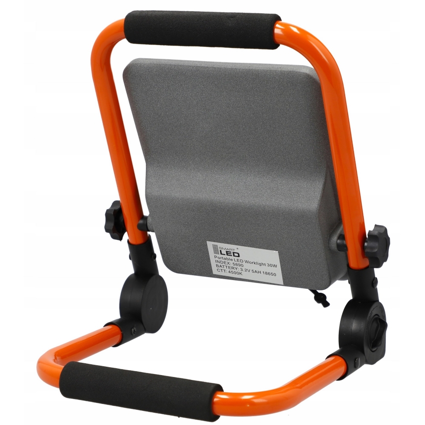 Wiederaufladbarer LED-Strahler mit Stativ LED/30W/3,2V 4500K 5000 mAh IP65 orange
