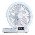 Wiederaufladbarer LED-Tischventilator 3,7V 1200 mAh