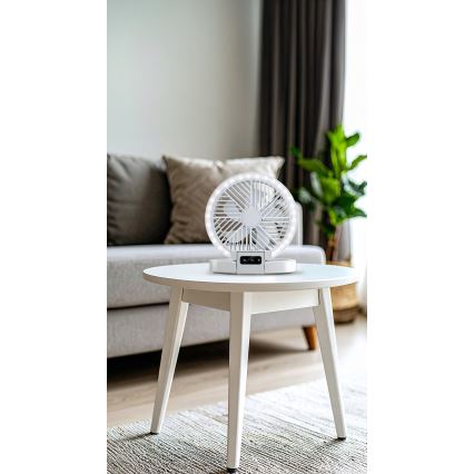 Wiederaufladbarer LED-Tischventilator 3,7V 1200 mAh