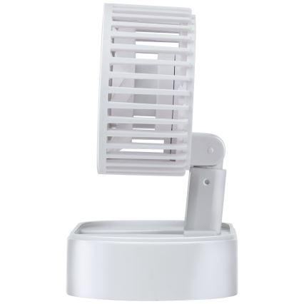 Wiederaufladbarer Tischventilator 3,7 V, 1200 mAh, weiß