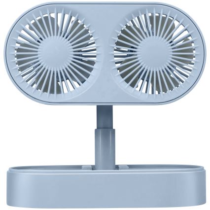 Wiederaufladbarer Tischventilator 3,7V 1200 mAh blau