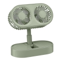 Wiederaufladbarer Tischventilator 3,7V 1200 mAh grün