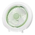 Wiederaufladbarer Tischventilator 4W/5V 1200 mAh weiß