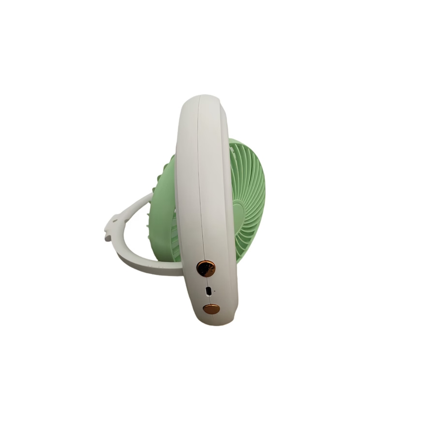 Wiederaufladbarer Tischventilator 4W/5V 1200 mAh weiß