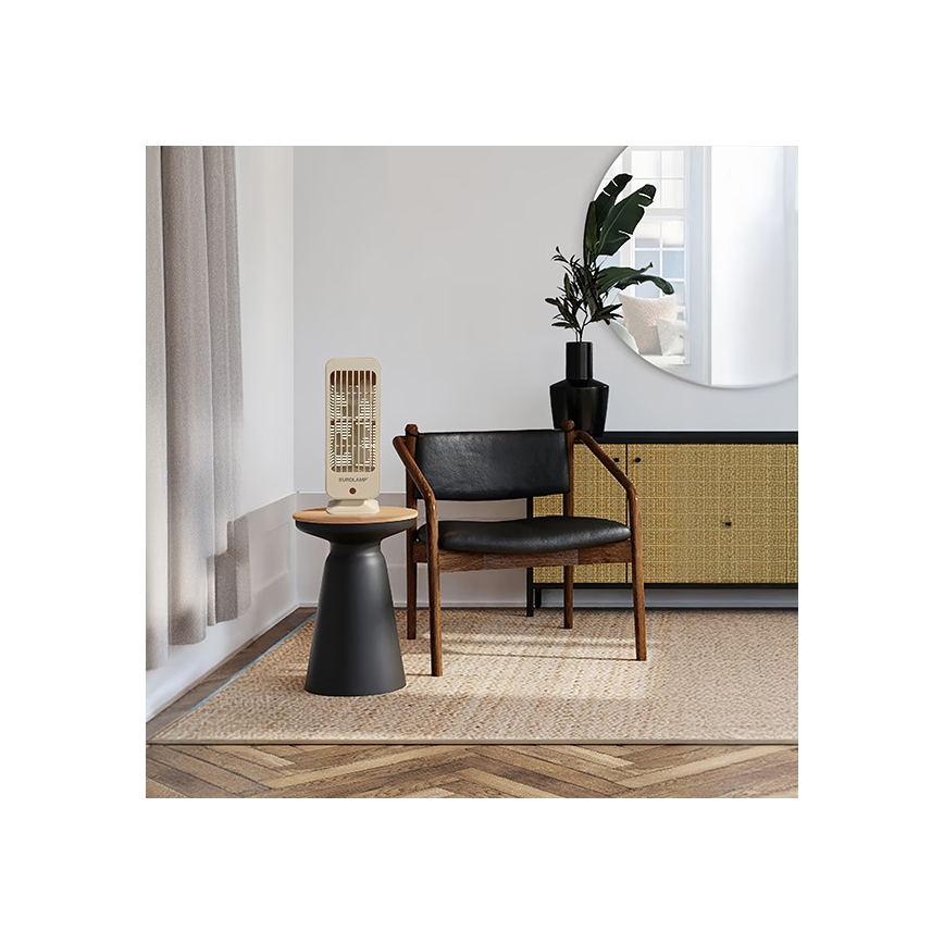 Wiederaufladbarer Tischventilator 5 W/5 V, 1200 mAh, beige