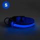 Wiederaufladbares LED-Hundehalsband 35-43 cm 1xCR2032/5V/40 mAh blau