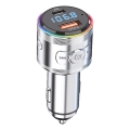 Winner Group - Auto-Ladegerät mit FM-Transmitter und Freisprecheinrichtung, 20 W, silber