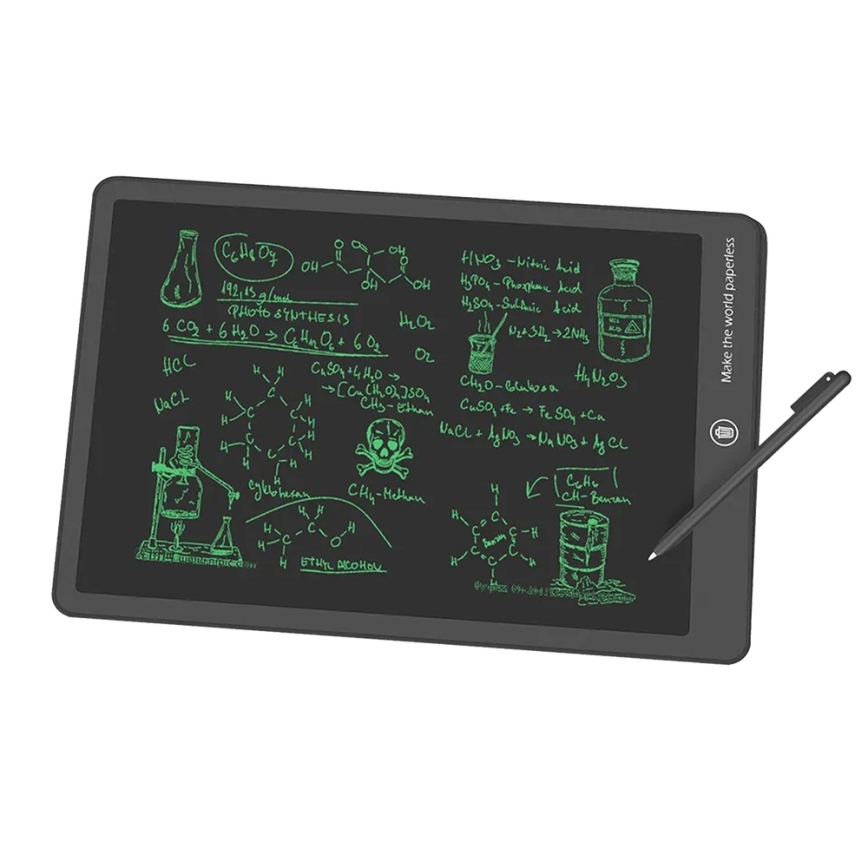Winner Group - Elektronisches Schreibtablett 15 1xCR2032 schwarz