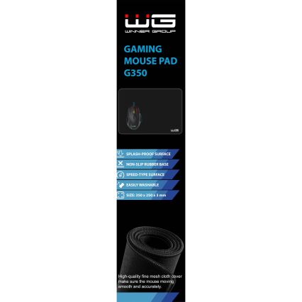 Winner Group - Gaming-Mauspad 35x25 cm schwarz