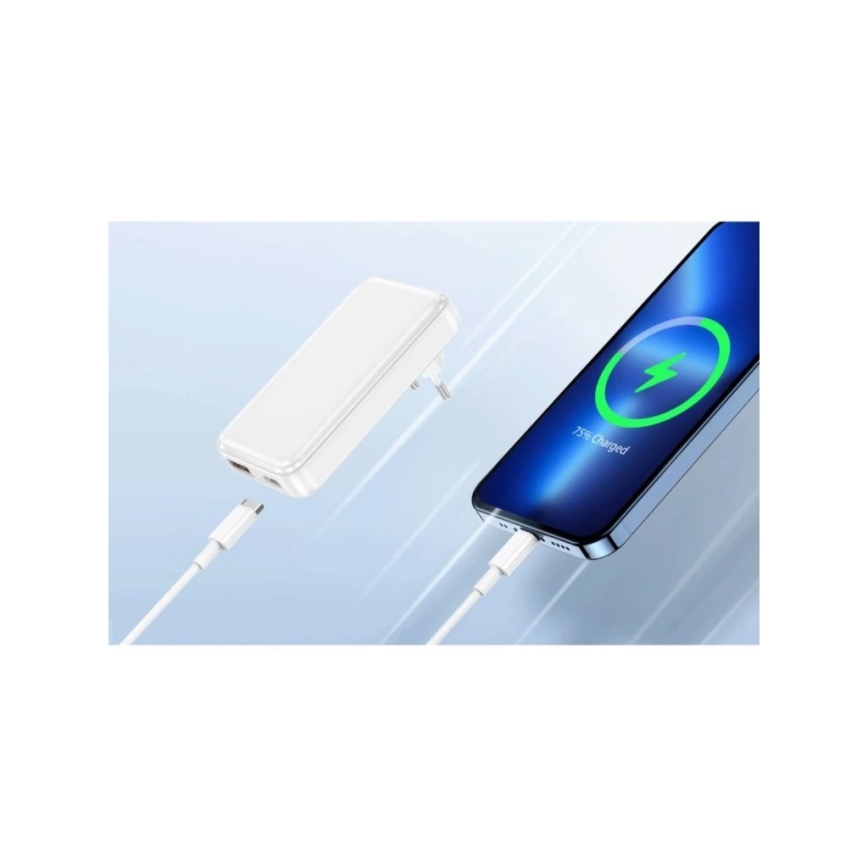 Winner Group - GaN‑Ladeadapter, 1x USB‑A + 1x USB‑C, 30 W, Weiß