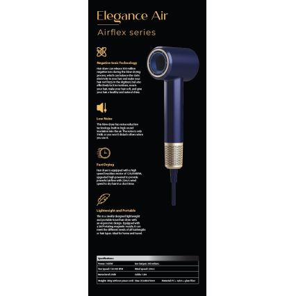 Winner Group - Haartrockner mit Ionisator Elegance Air 1600W/230V blau