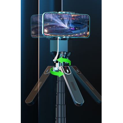 Winner Group - Selfie-Stick 3in1 mit Gestell 55 mAh 180 cm schwarz