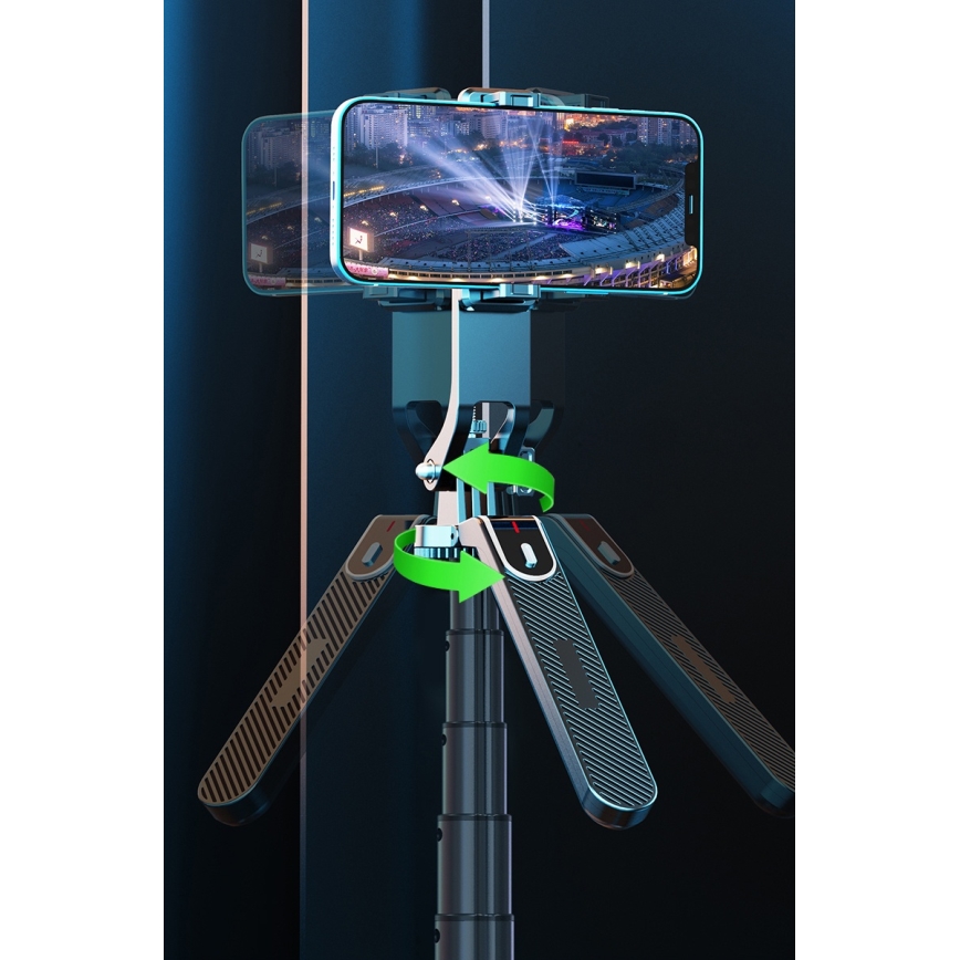 Winner Group - Selfie-Stick 3in1 mit Gestell 55 mAh 180 cm schwarz