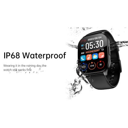 Winner Group - Smartwatch AirFlexOn 300 mAh IP68 silbern