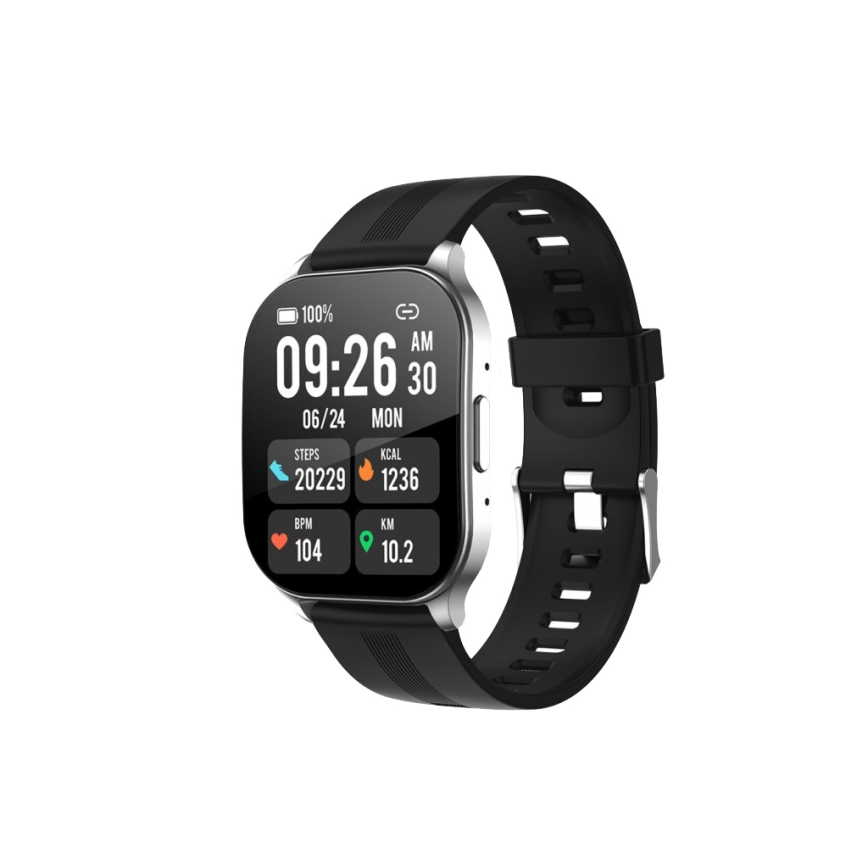 Winner Group - Smartwatch AirFlexOn 300 mAh IP68 silbern