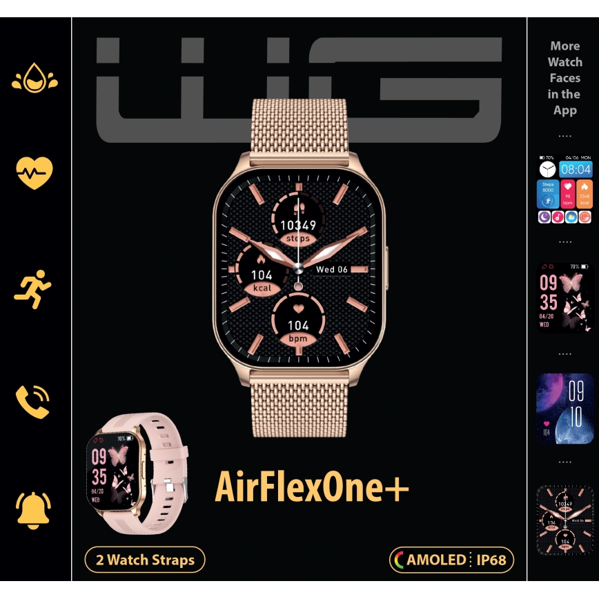 Winner Group - Smartwatch AirFlexOne+ 300 mAh IP68 golden