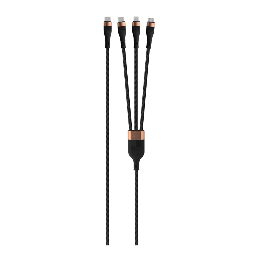 Winner Group - USB-Kabel 3in1 USB-C / Lightning, USB-C und Micro USB 100W 1,5m schwarz