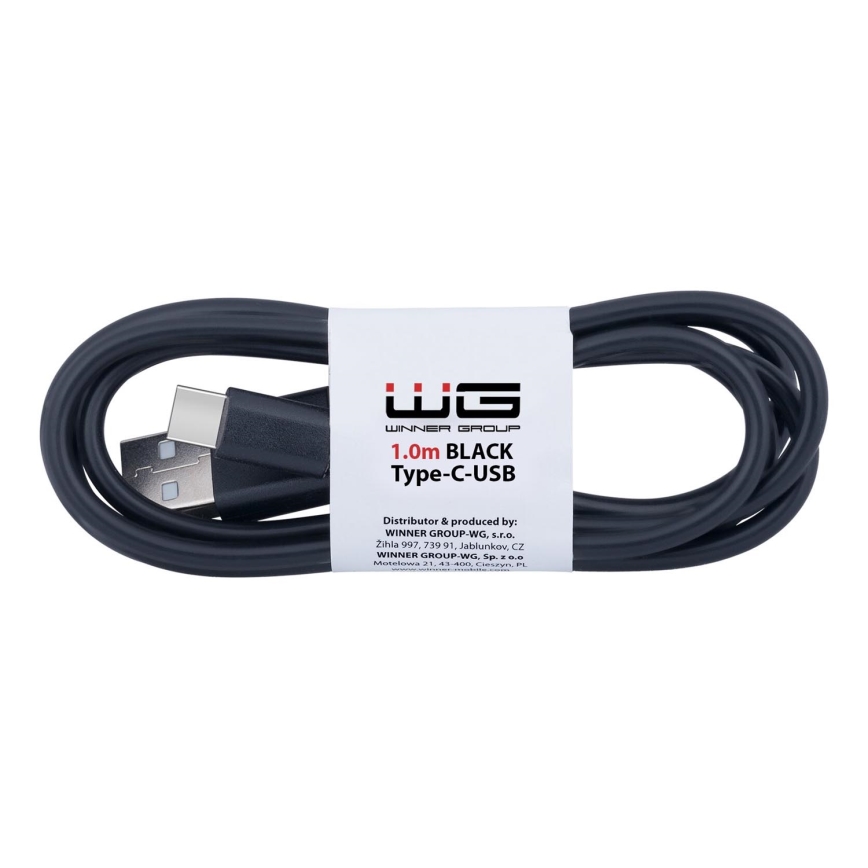 Winner Group - USB-Kabel USB-C / USB-A 1m schwarz