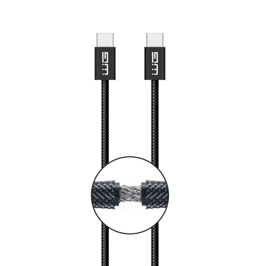Winner Group - USB-Kabel USB-C / USB-C 60W 3m schwarz