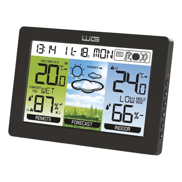 Winner Group - Wetterstation mit LCD-Display und Wecker, 5×AAA