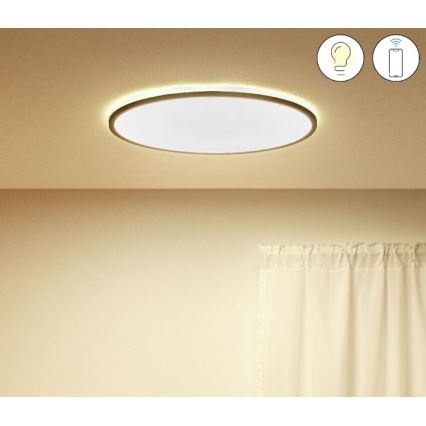 WiZ - Dimmbare LED-Deckenleuchte SUPERSLIM LED/32W/230V 2700-6500K WLAN schwarz