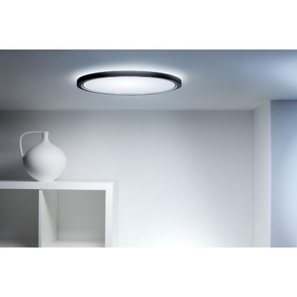 WiZ - Dimmbare LED-RGB-Deckenleuchte SUPERSLIM LED/22W/230V 2700-6500K Wi-Fi schwarz