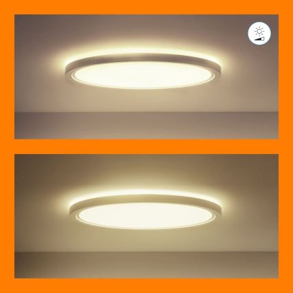 WiZ - Dimmbare LED-RGB-Deckenleuchte SUPERSLIM LED/22W/230V 2700-6500K Wi-Fi weiß