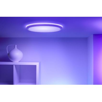 WiZ - Dimmbare LED-RGB-Deckenleuchte SUPERSLIM LED/32W/230V 2700-6500K Wi-Fi weiß