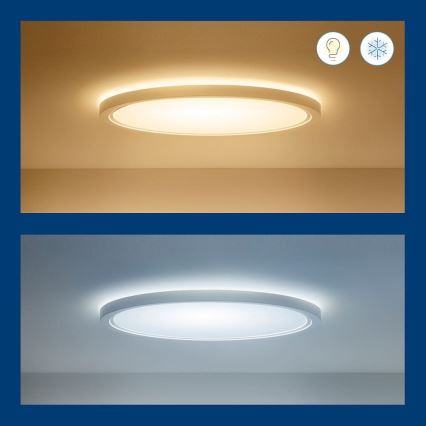 WiZ - Dimmbare LED-RGB-Deckenleuchte SUPERSLIM LED/32W/230V 2700-6500K Wi-Fi weiß