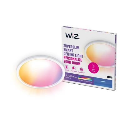 WiZ - Dimmbare LED-RGB-Deckenleuchte SUPERSLIM LED/32W/230V 2700-6500K Wi-Fi weiß