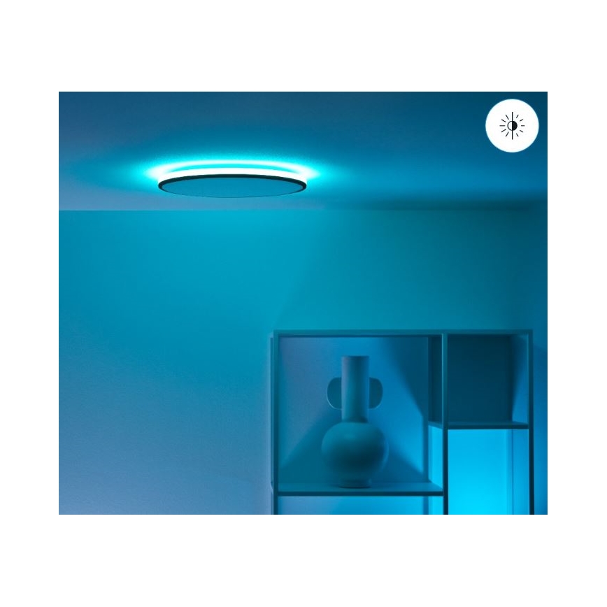WiZ - Dimmbare LED-RGBW-Deckenleuchte RUNE LED/21W/230V 2700-6500K WLAN schwarz
