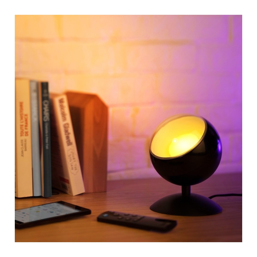 WiZ – Dimmbare LED-RGBW-Tischlampe QUEST LED/13W/230V 2200-6500K Wi-Fi schwarz