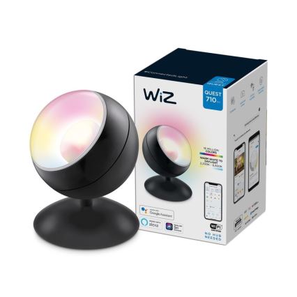 WiZ – Dimmbare LED-RGBW-Tischlampe QUEST LED/13W/230V 2200-6500K Wi-Fi schwarz