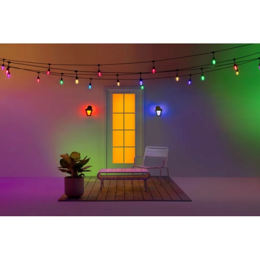 WiZ - Dimmbare LED-RGBW-Wandleuchte für den Außenbereich LED/9,5W/230V 2700-5000K IP44 Wi-Fi