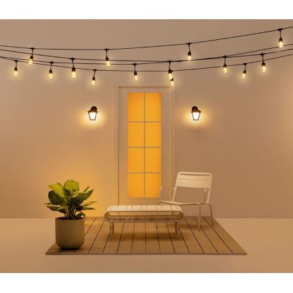 WiZ - Dimmbare LED-RGBW-Wandleuchte für den Außenbereich LED/9,5W/230V 2700-5000K IP44 Wi-Fi