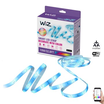 WiZ - dimmbarer RGB-LED-Streifen 10m LED/12W/230V Wi-Fi