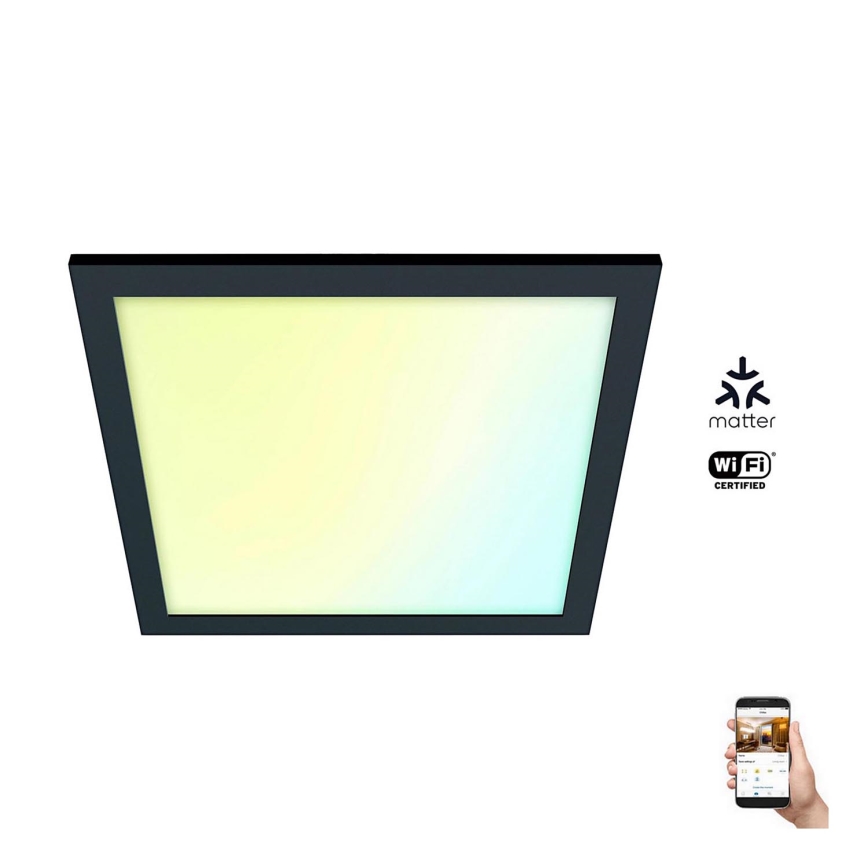 WiZ - LED dimmbare Deckenleuchte SUPERSLIM LED/12W/230V schwarz Wi-Fi