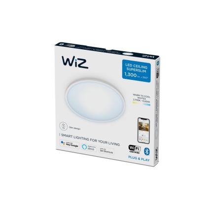 WiZ - LED Dimmbare Deckenleuchte SUPERSLIM LED/14W/230V 2700-6500K Wi-Fi weiß