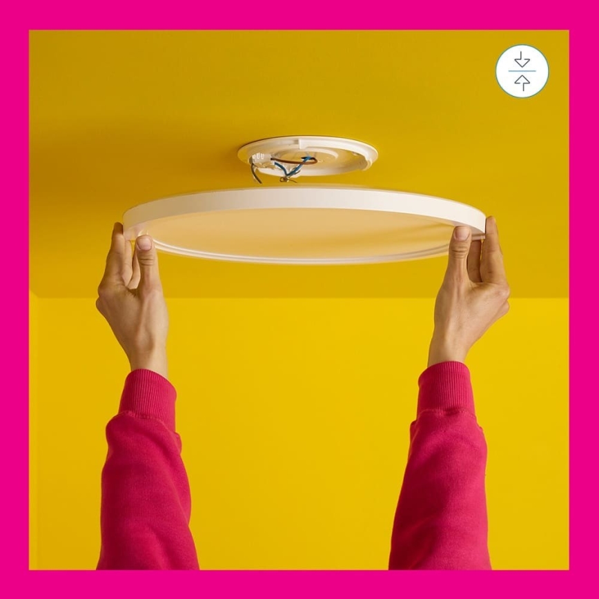 WiZ - LED RGB dimmbare Deckenleuchte SUPERSLIM LED/32W/230V 2700-6500K Wi-Fi weiß
